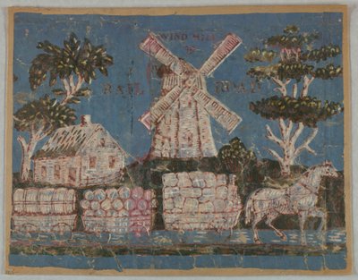 Frammento di scatola decorata (USA) da Unknown